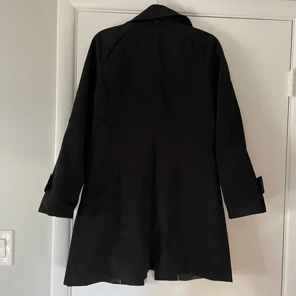 NWOT Calvin Klein Black Pea Coat - Picture 6 of 6